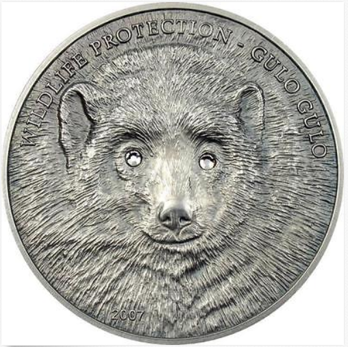 2007 ₮500 TOGROG MONGOLIA GULO GULO WOLVERINE BACK