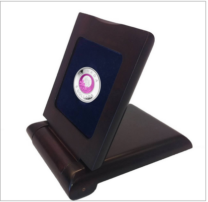 2012 $5 STERLING SILVER & NIOBIUM FULL PINK MOON BOX