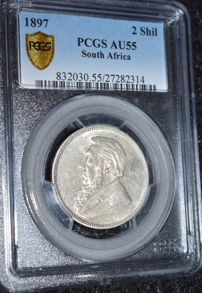 ZAR 1897 Florin AU55 A