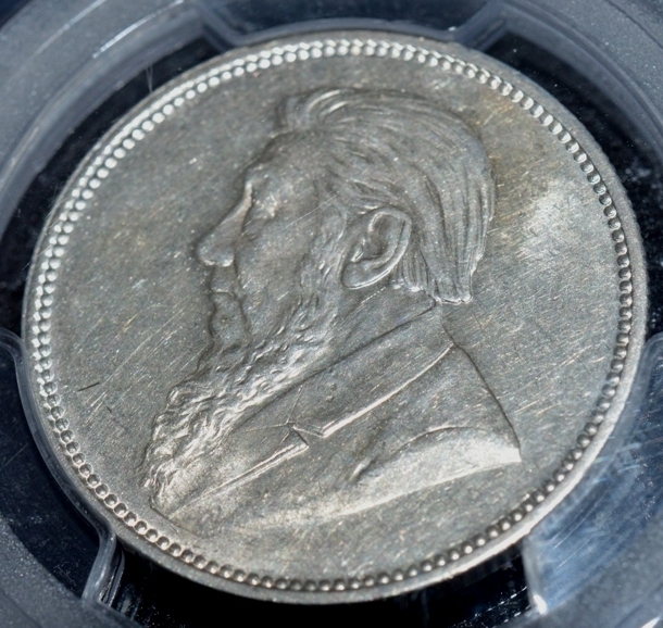 ZAR 1897 Florin AU55 B