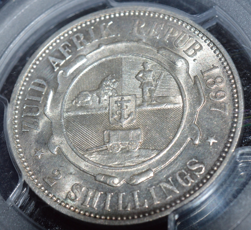 ZAR 1897 Florin AU55 C