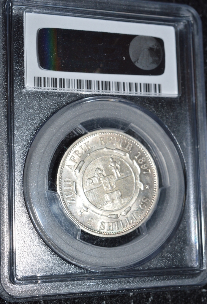 ZAR 1897 Florin AU55 D