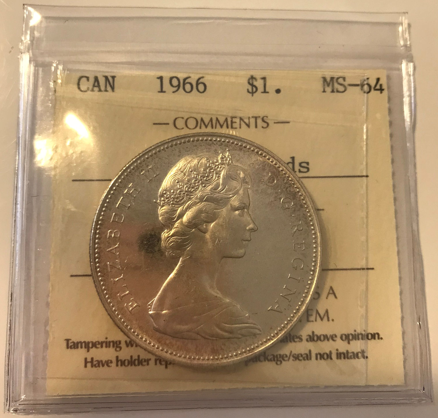 1966 $1 MS64