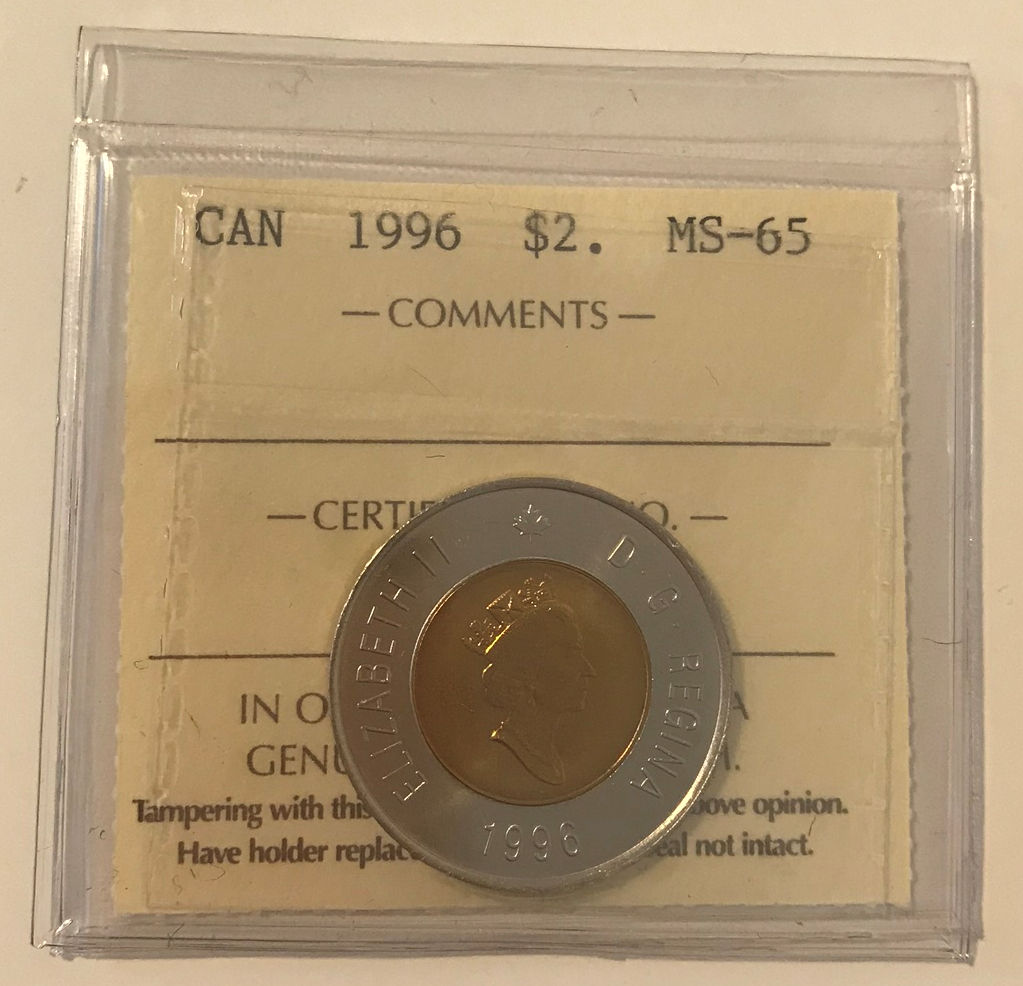 1996 $2 MS65