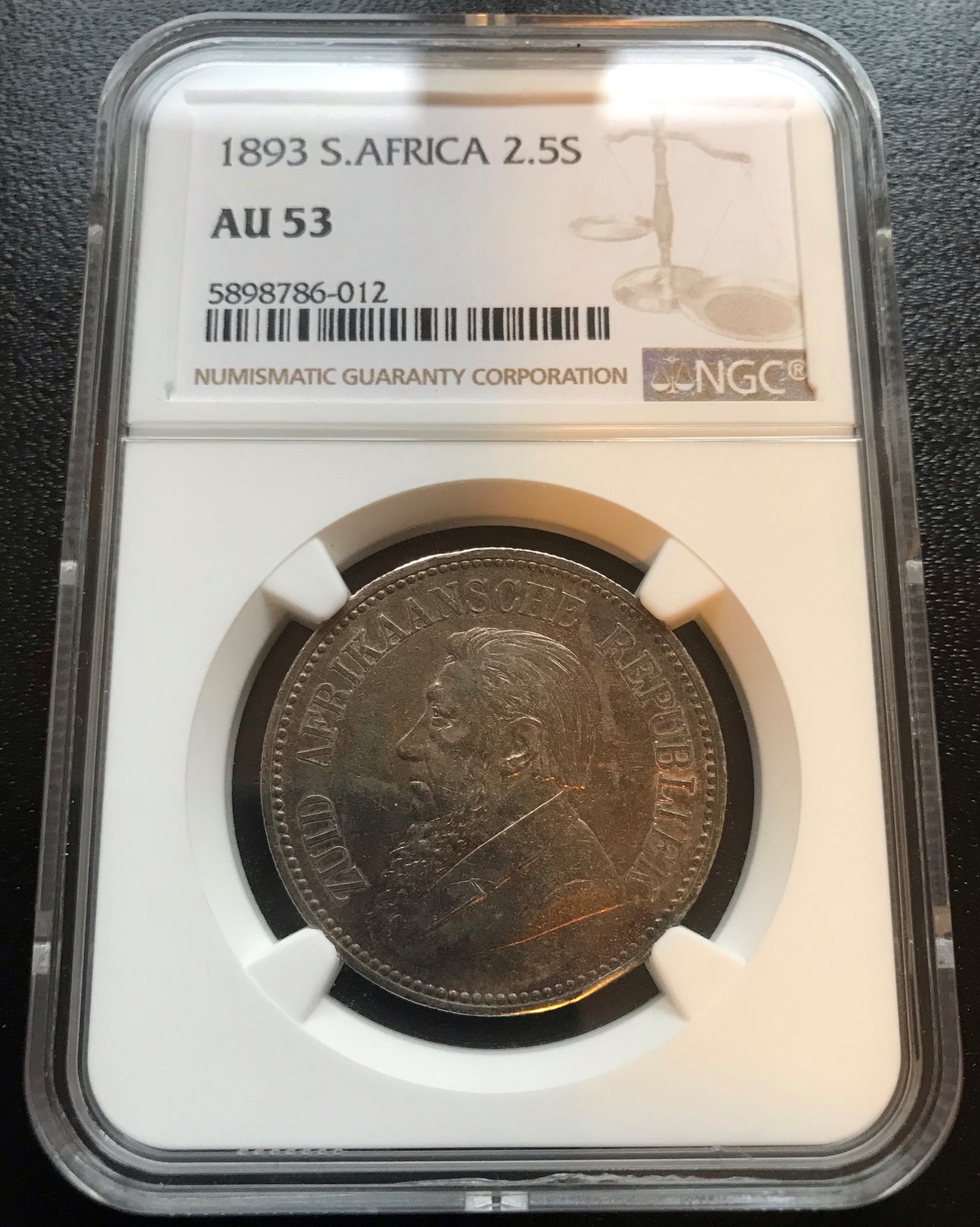 1893 ZAR Half Crown B