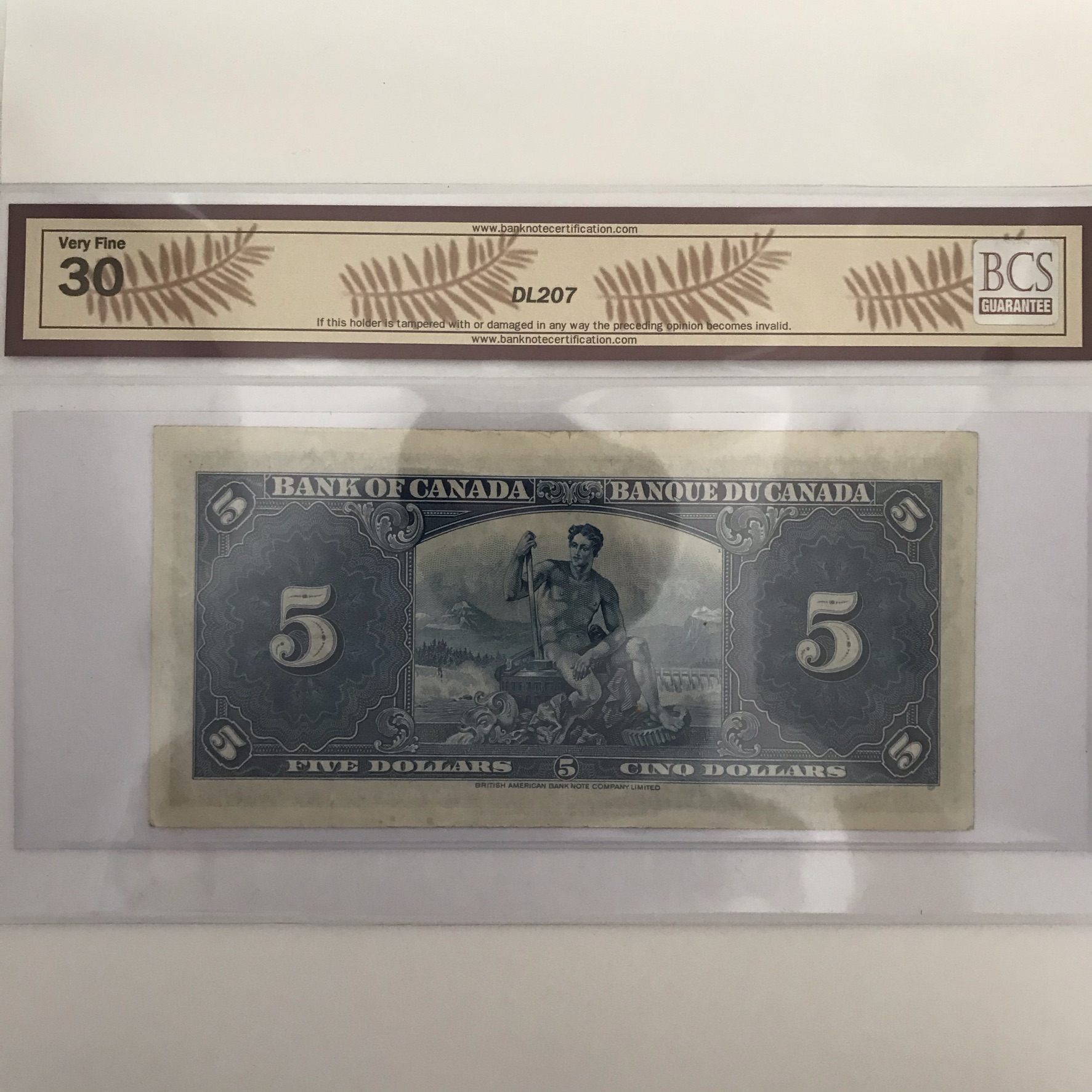 1937 $5 VF30 Osborne Towers B