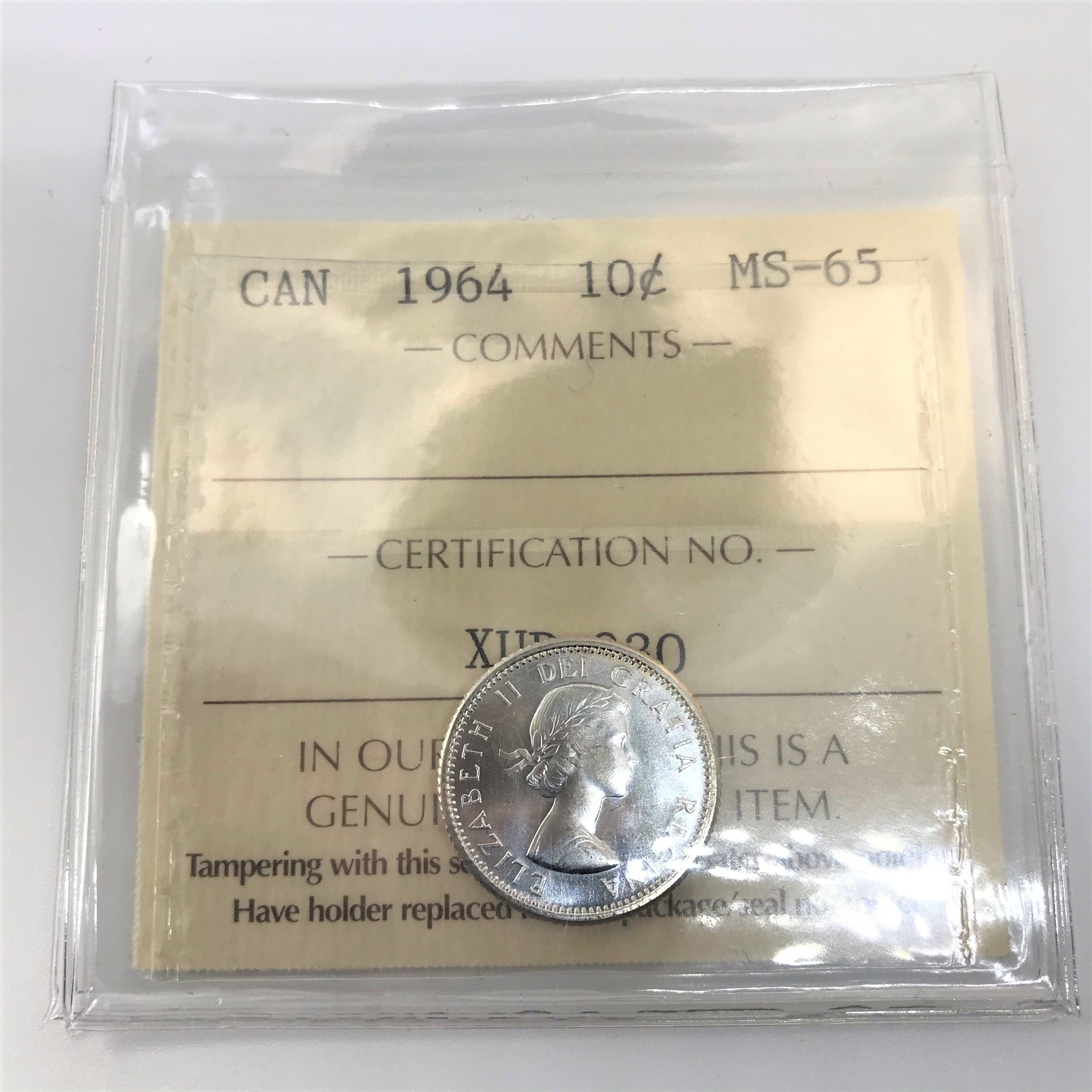 1964 10c MS65