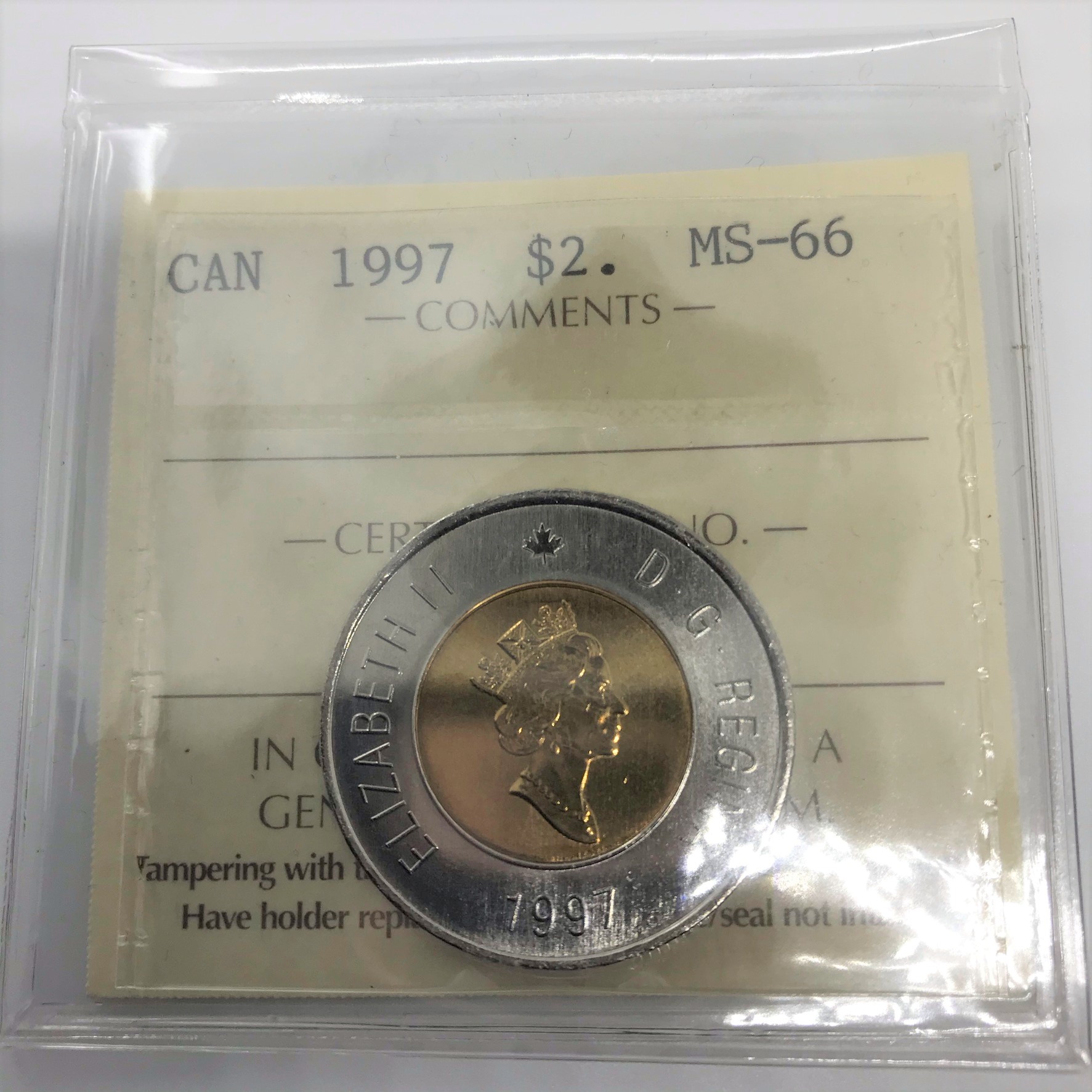 1997 $2 MS66