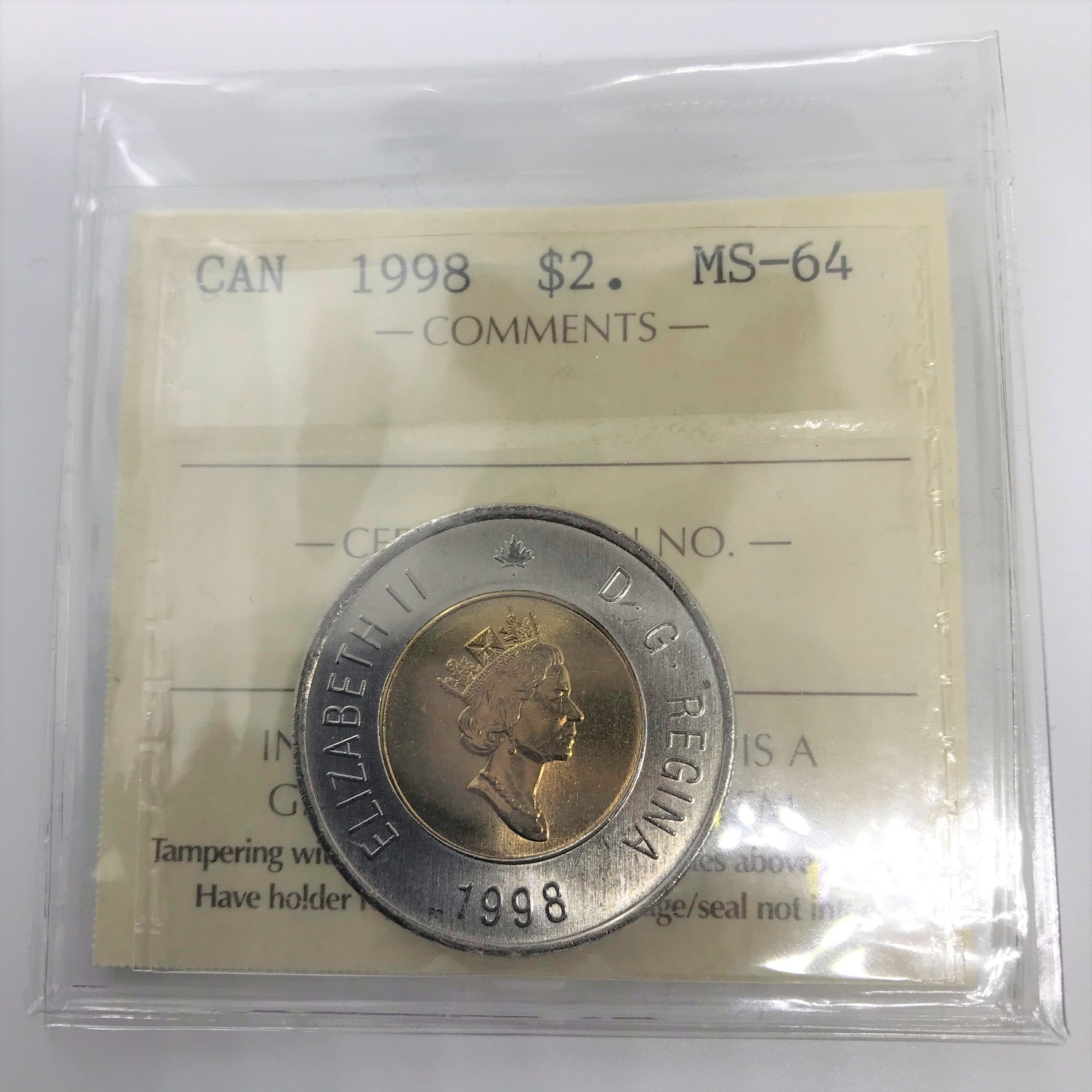 1998 $2 MS64