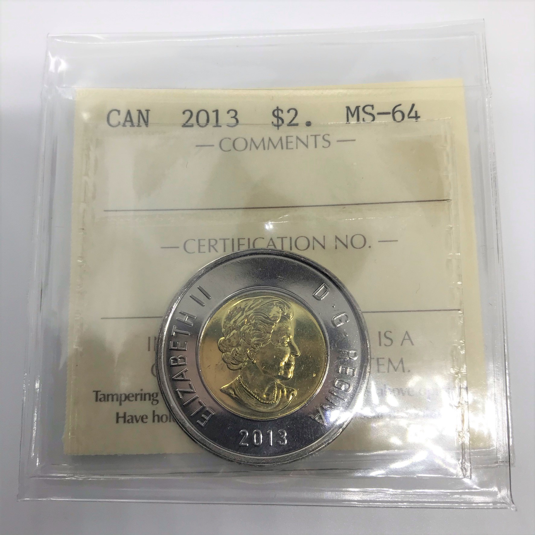 2013 $2 MS64